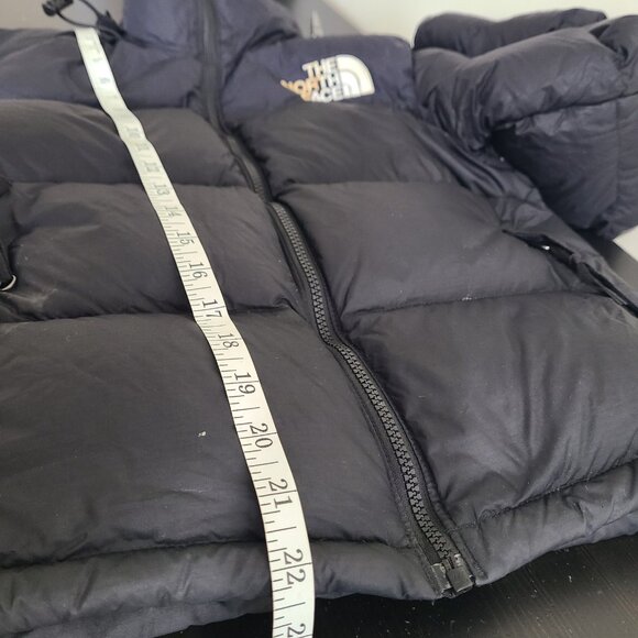 The North Face 1996 Retro Nuptse 700 Down Puffer Jacket Black Women’s Sz XS - Picture 7 of 12